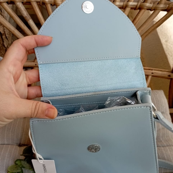 Miniso NWT Pastel Blue Sling Bag - Picture 6 of 8
